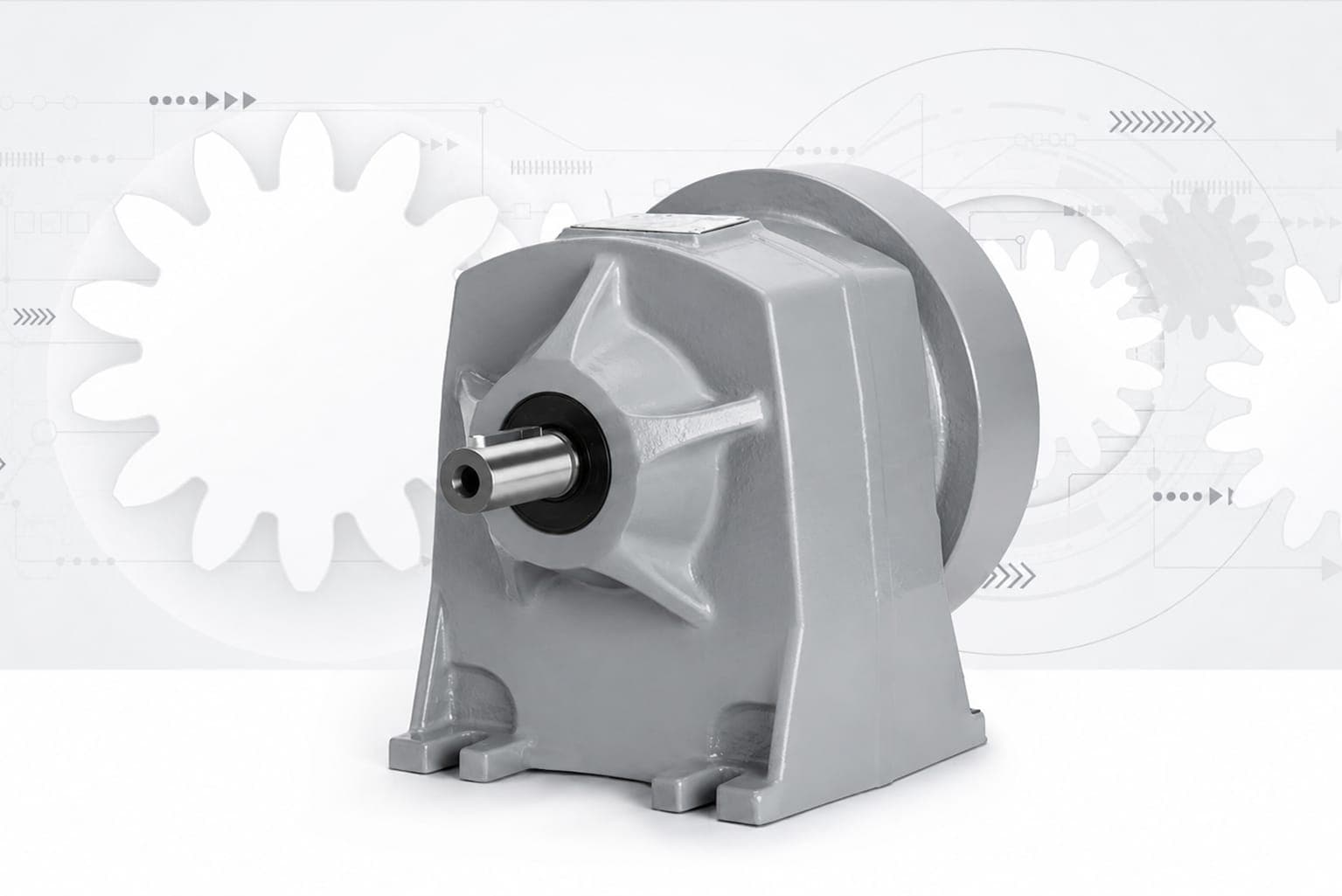 RG Series Helical Gearboxes — product photograph